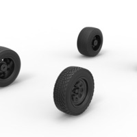 Wheel set of BriSCA Formula 1 Stock Car for Asphalt Scale 1:25 - Thumbnail 2