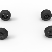 Wheel set of BriSCA Formula 1 Stock Car for Asphalt Scale 1:25 - Thumbnail 6