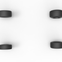 Wheel set of BriSCA Formula 1 Stock Car for Asphalt Scale 1:25 - Thumbnail 7