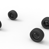 Wheel set of BriSCA Formula 1 Stock Car for Asphalt Scale 1:25 - Thumbnail 8