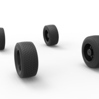 Wheel set of BriSCA Formula 1 Stock Car for Asphalt Scale 1:25 - Thumbnail 9