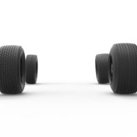 Wheel set of BriSCA Formula 1 Stock Car for Asphalt Scale 1:25 - Thumbnail 10