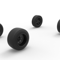 Wheel set of BriSCA Formula 1 Stock Car for Asphalt Scale 1:25 - Thumbnail 11