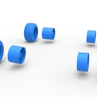 Wheel set of BriSCA Formula 1 Stock Car for Asphalt Scale 1:25 - Thumbnail 13