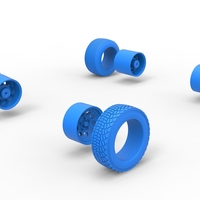 Wheel set of BriSCA Formula 1 Stock Car for Asphalt Scale 1:25 - Thumbnail 14