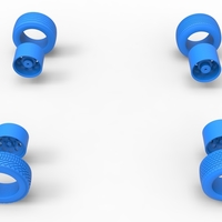 Wheel set of BriSCA Formula 1 Stock Car for Asphalt Scale 1:25 - Thumbnail 16