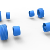 Wheel set of BriSCA Formula 1 Stock Car for Asphalt Scale 1:25 - Thumbnail 18