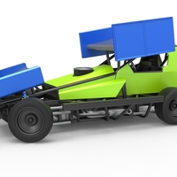 BriSCA Formula 1 Stock Car for Asphalt while turning 1:25 - Thumbnail 1