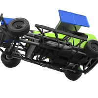 BriSCA Formula 1 Stock Car for Asphalt while turning 1:25 - Thumbnail 3