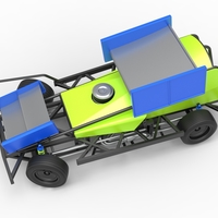 BriSCA Formula 1 Stock Car for Asphalt while turning 1:25 - Thumbnail 4