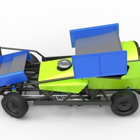 BriSCA Formula 1 Stock Car for Asphalt while turning 1:25 - Thumbnail 8