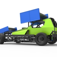 BriSCA Formula 1 Stock Car for Asphalt while turning 1:25 - Thumbnail 11