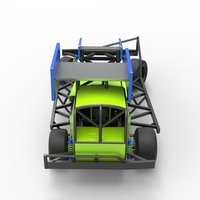 BriSCA Formula 1 Stock Car for Asphalt while turning 1:25 - Thumbnail 13