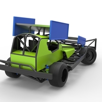 BriSCA Formula 1 Stock Car for Asphalt while turning 1:25 - Thumbnail 14