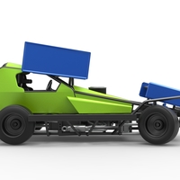 BriSCA Formula 1 Stock Car for Asphalt while turning 1:25 - Thumbnail 18