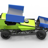 BriSCA Formula 1 Stock Car for Asphalt while turning 1:25 - Thumbnail 19