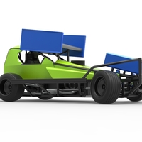 BriSCA Formula 1 Stock Car for Asphalt while turning 1:25 - Thumbnail 21