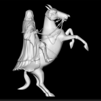 Black Rider - Lord of the Rings Ringwraith - Dark Rider LOTR - Thumbnail 2