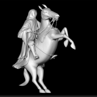 Black Rider - Lord of the Rings Ringwraith - Dark Rider LOTR - Thumbnail 3