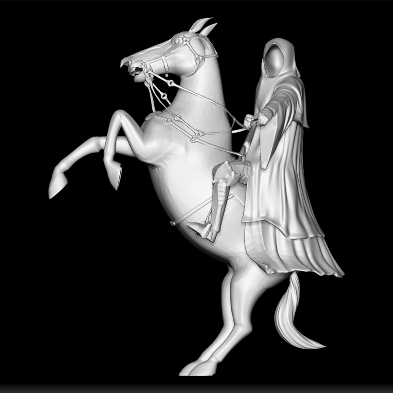Black Rider - Lord of the Rings Ringwraith - Dark Rider LOTR