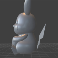 pikachu valentines day heart figurine - Thumbnail 2
