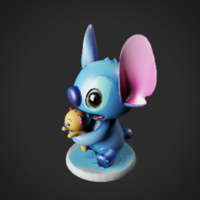 Chibi Stitch 3D Printable STL File - Thumbnail 2