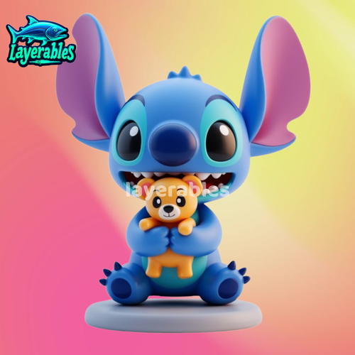 Chibi Stitch 3D Printable STL File