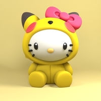 hello kitty pikachu costume - Thumbnail 1