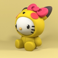 hello kitty pikachu costume - Thumbnail 3