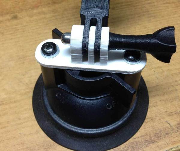 RAM suction cup to GoPro mount