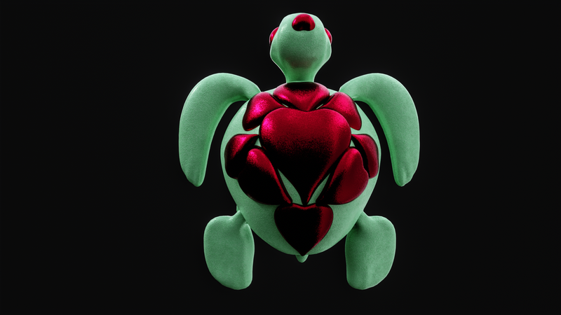 3D Articulated Turtle Model for 3D Printing