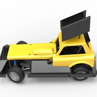 New Zealand Superstock car while turning Version 3 Scale 1:25 - Thumbnail 8