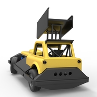 New Zealand Superstock car while turning Version 3 Scale 1:25 - Thumbnail 12