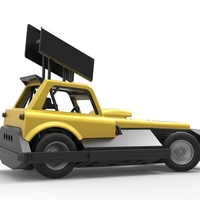 New Zealand Superstock car while turning Version 3 Scale 1:25 - Thumbnail 17