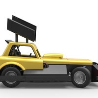 New Zealand Superstock car while turning Version 3 Scale 1:25 - Thumbnail 18