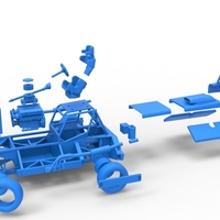 New Zealand Superstock car while turning Version 3 Scale 1:25 - Thumbnail 24