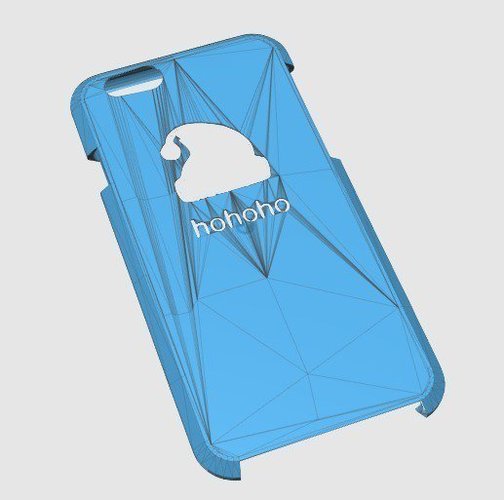 iPhone 6 case with santa's hat 3D Print 57260