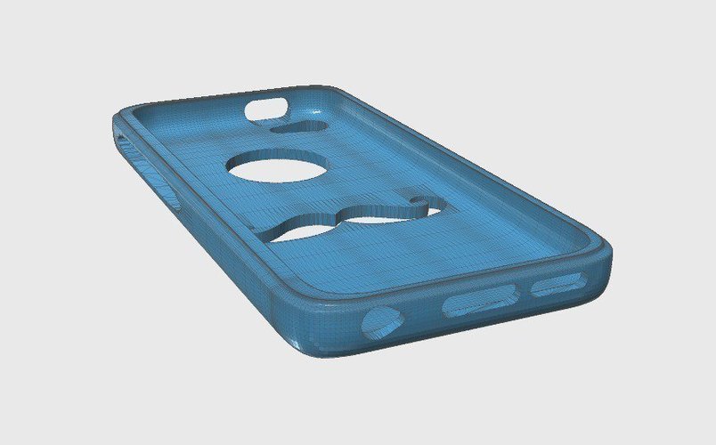 iPhone 5c Moustache Case 3D Print 57270