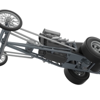 Front engine old school dragster with V8 Version 3 Scale 1:25 - Thumbnail 3