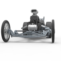 Front engine old school dragster with V8 Version 3 Scale 1:25 - Thumbnail 6