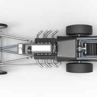 Front engine old school dragster with V8 Version 3 Scale 1:25 - Thumbnail 10
