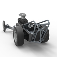 Front engine old school dragster with V8 Version 3 Scale 1:25 - Thumbnail 13