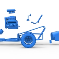 Front engine old school dragster with V8 Version 3 Scale 1:25 - Thumbnail 20