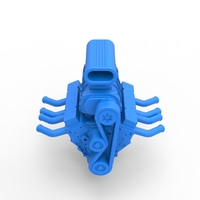 Engine V8 for vintage dragster Version 5 Scale 1:25 - Thumbnail 5