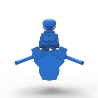 Engine V8 for vintage dragster Version 5 Scale 1:25 - Thumbnail 11