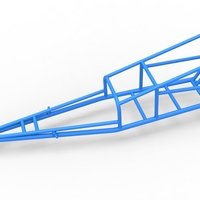 Frame of old school Front engine dragster Version 2 Scale 1:25 - Thumbnail 2