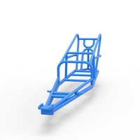 Frame of old school Front engine dragster Version 2 Scale 1:25 - Thumbnail 4