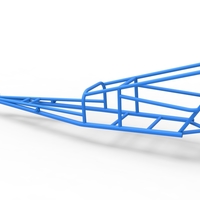 Frame of old school Front engine dragster Version 2 Scale 1:25 - Thumbnail 9