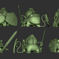 Bulbalink Bulbasaur Link Legend of Zelda Master Sword Pokemon - Thumbnail 1