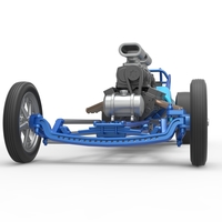 Front engine old school dragster with 2 V8 Version 2 Scale 1:25 - Thumbnail 6